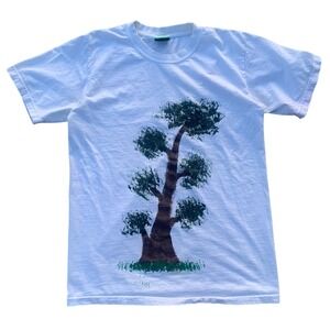 Maetaeng Elephant Park Save The Elephant Tree Dan Graphic T-Shirt White Large